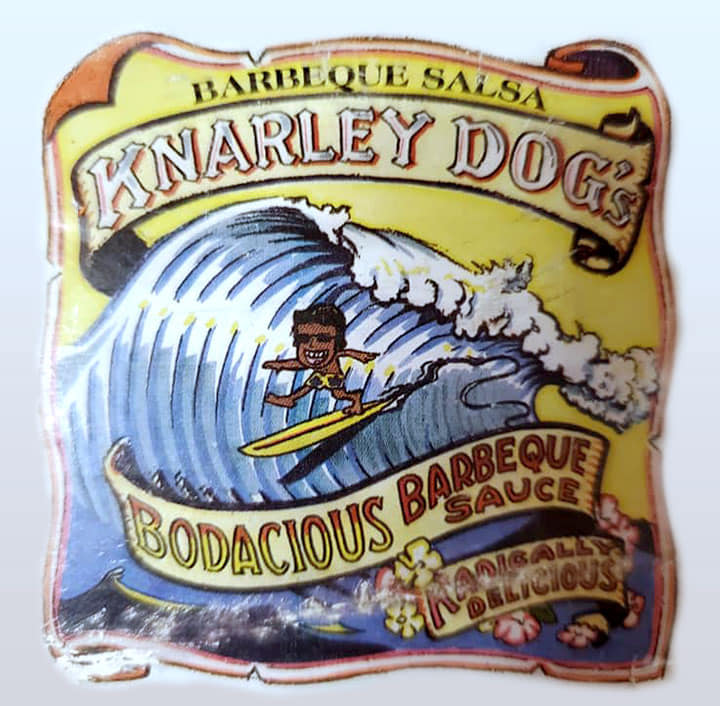 Knarley Dogs BBQ sauce label before rebranding